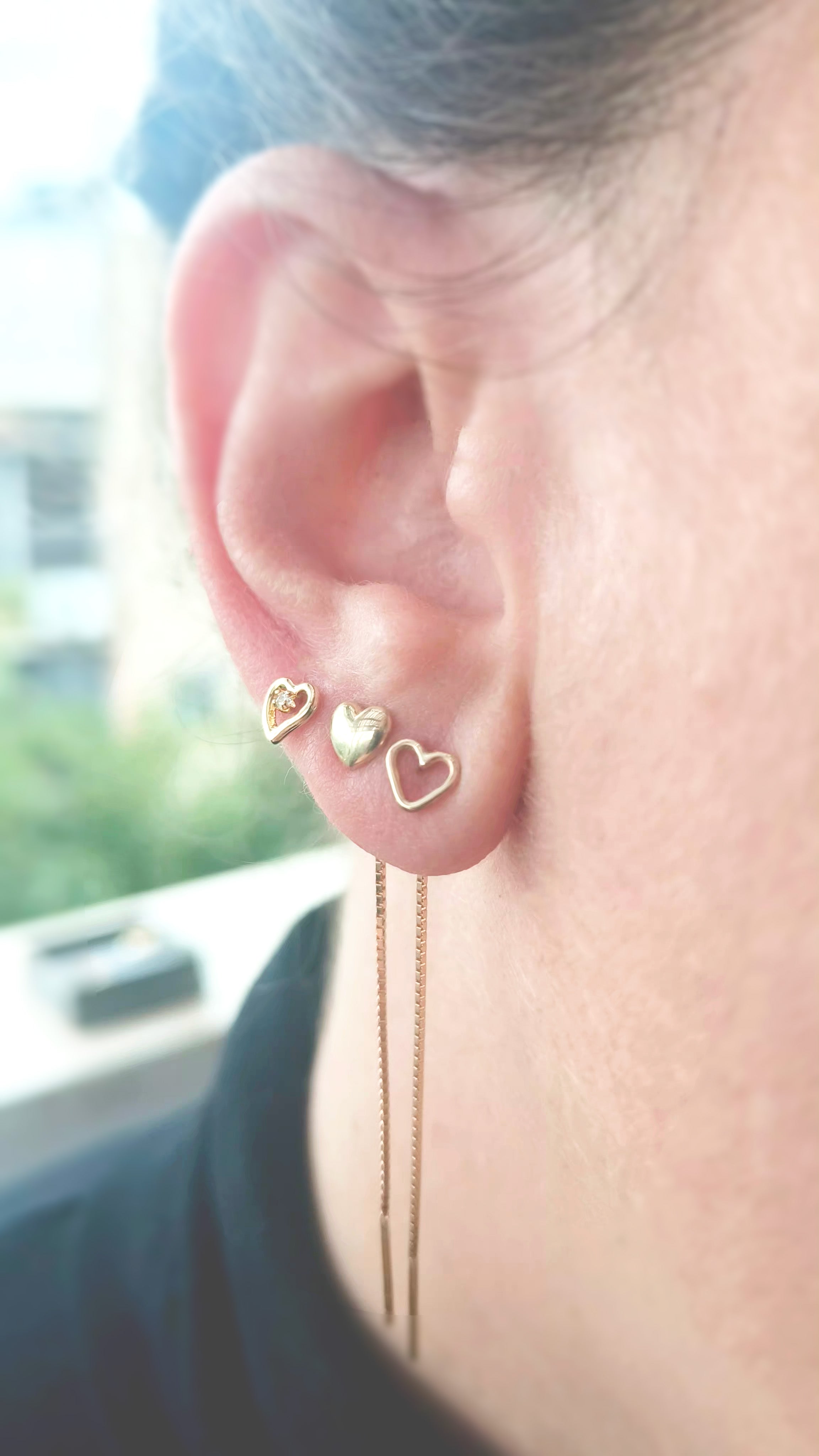 עגיל לב מלבב