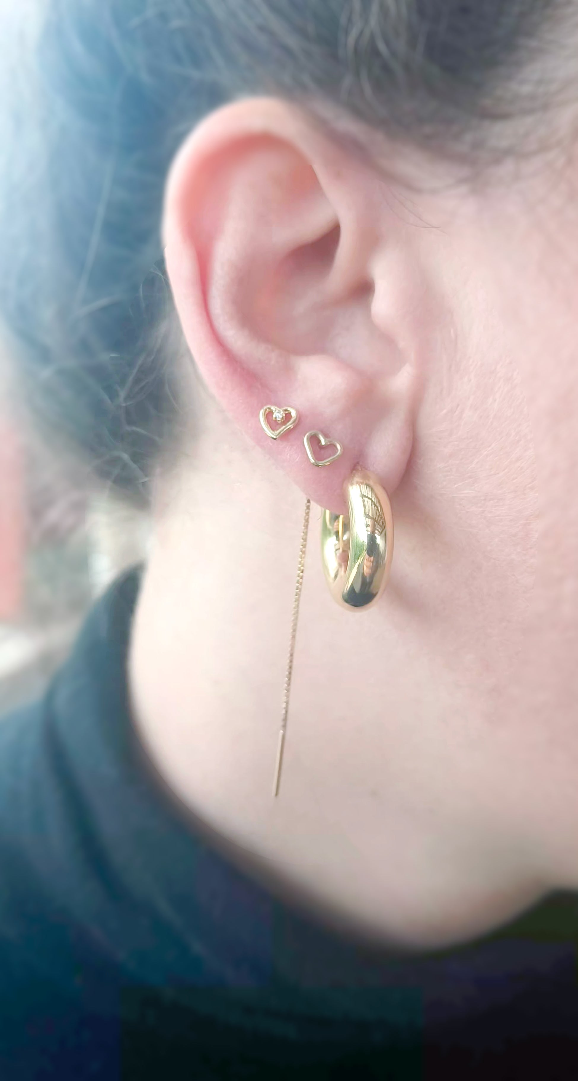 עגיל לב מלבב