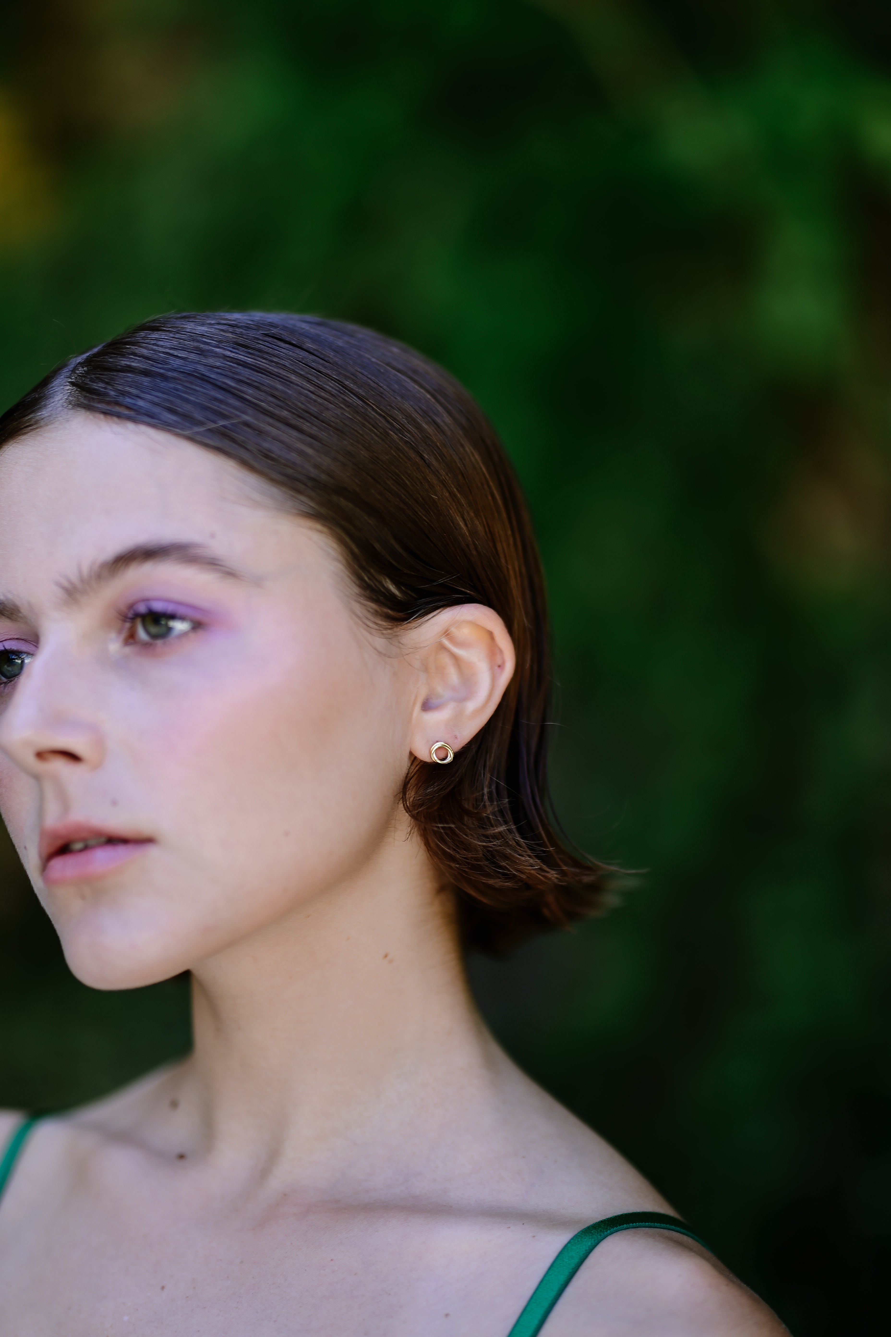 Scribble Studs//Gold