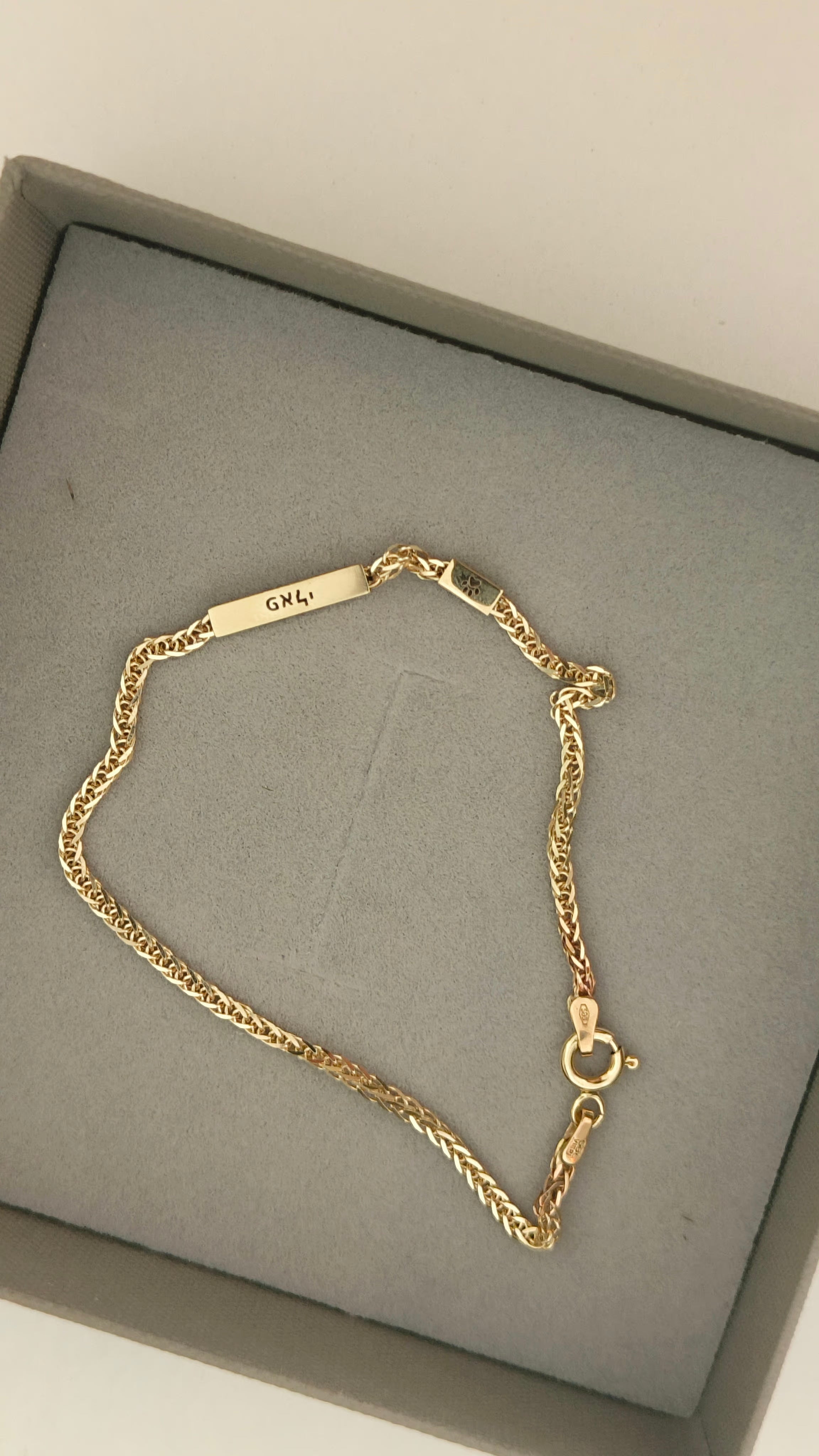 Tubes On Gold Bracelet