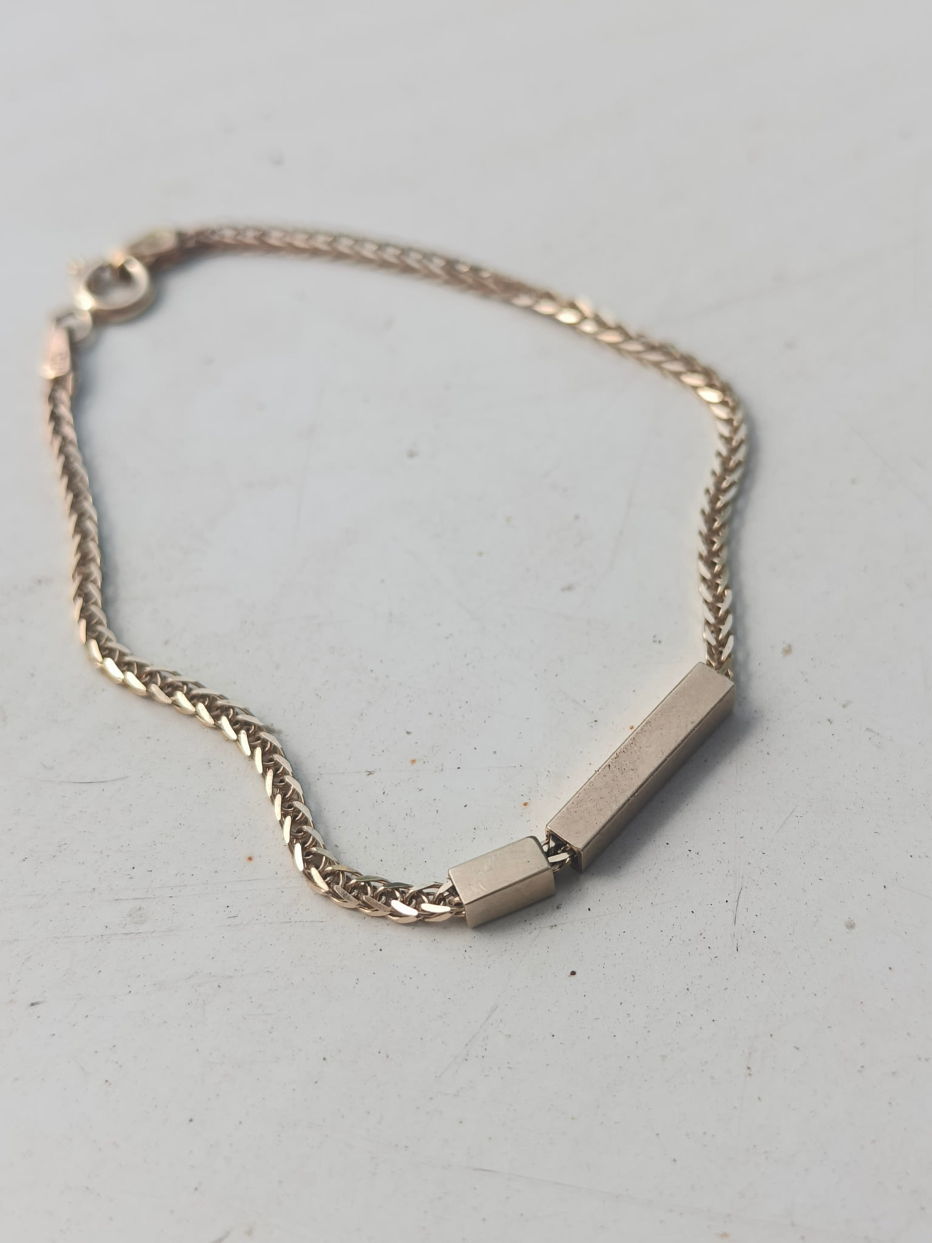 Tubes On Gold Bracelet