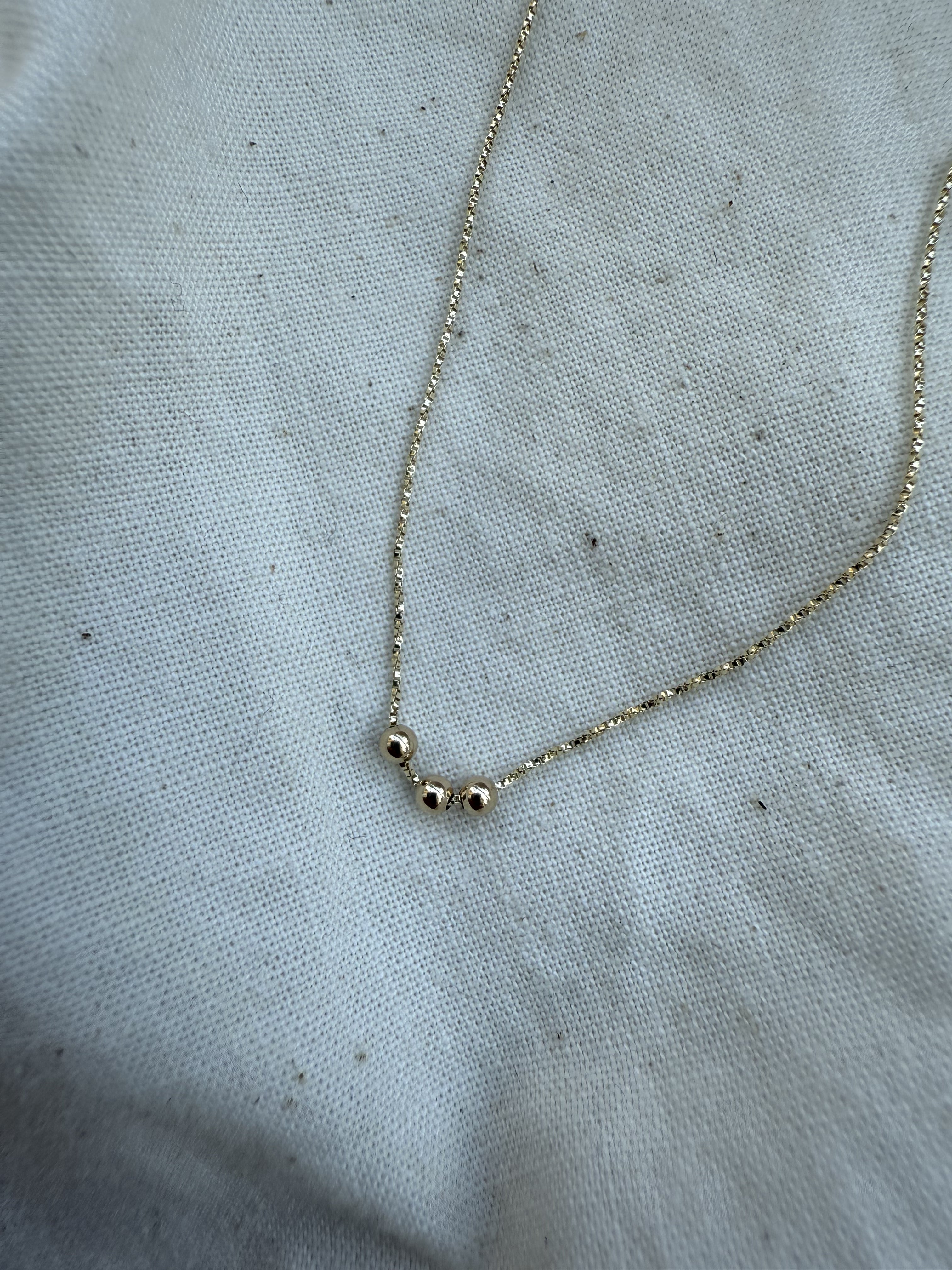 SPRINKLES NECKLACE 14K GOLD