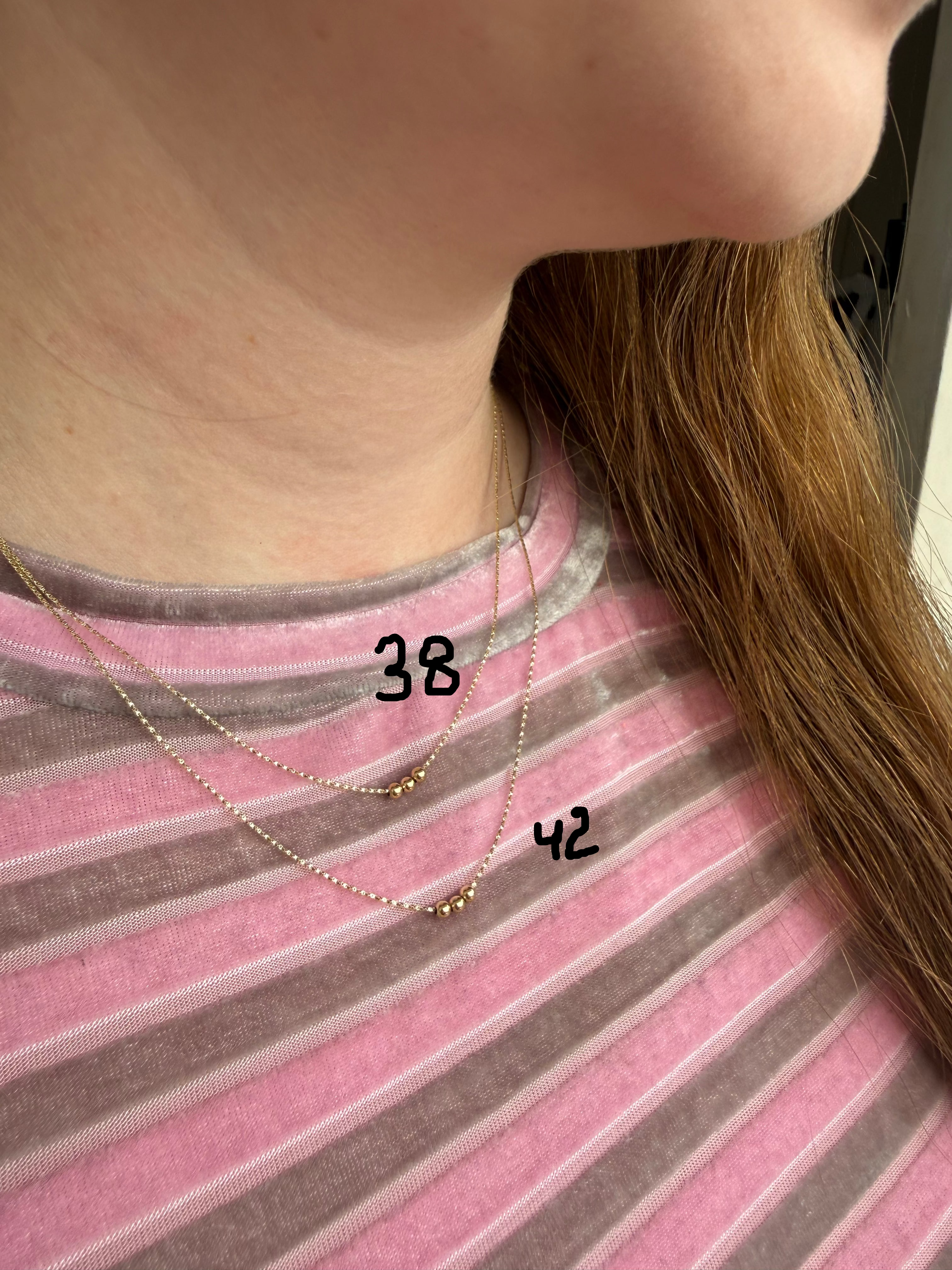 SPRINKLES NECKLACE 14K GOLD