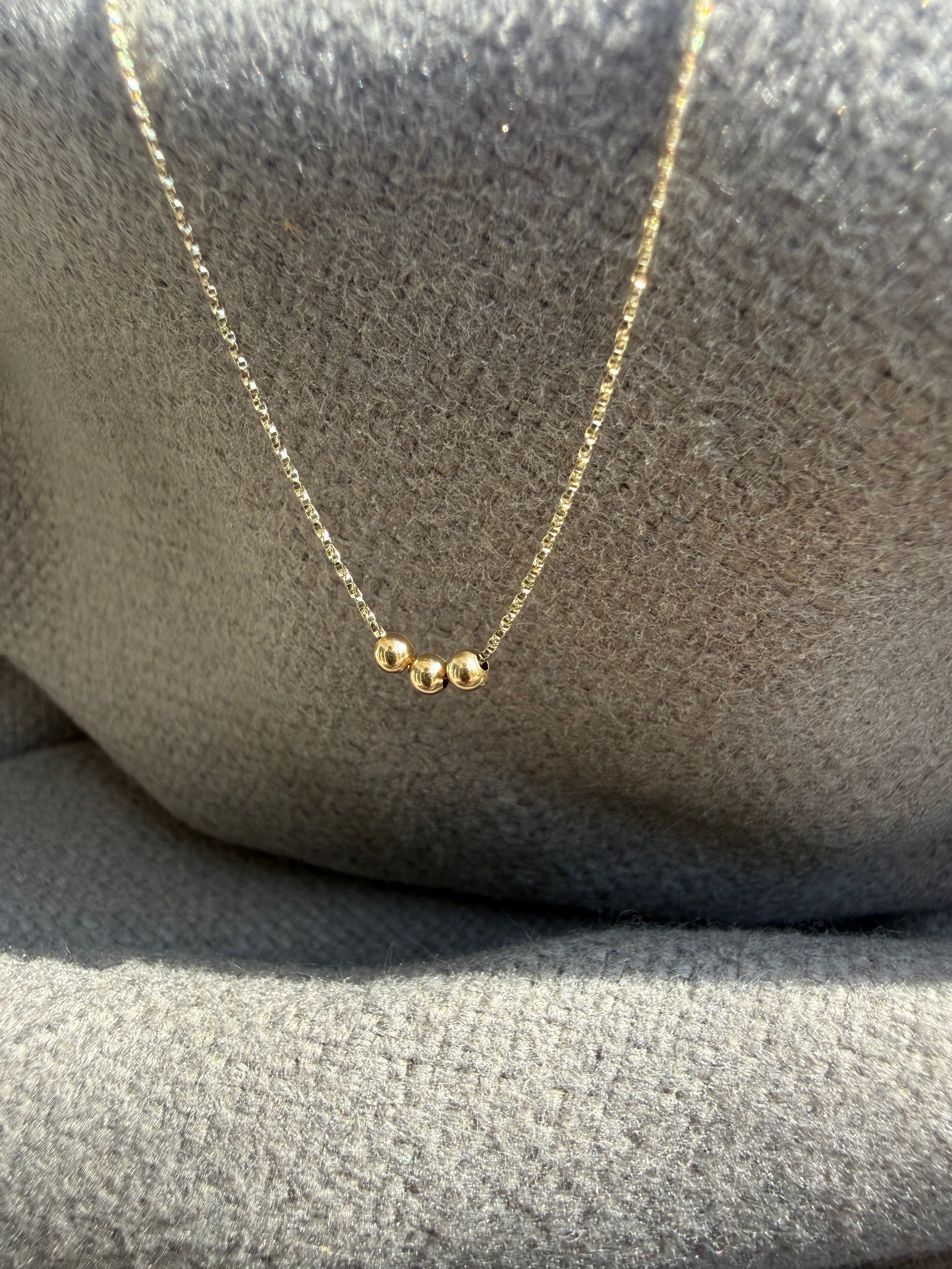 SPRINKLES NECKLACE 14K GOLD
