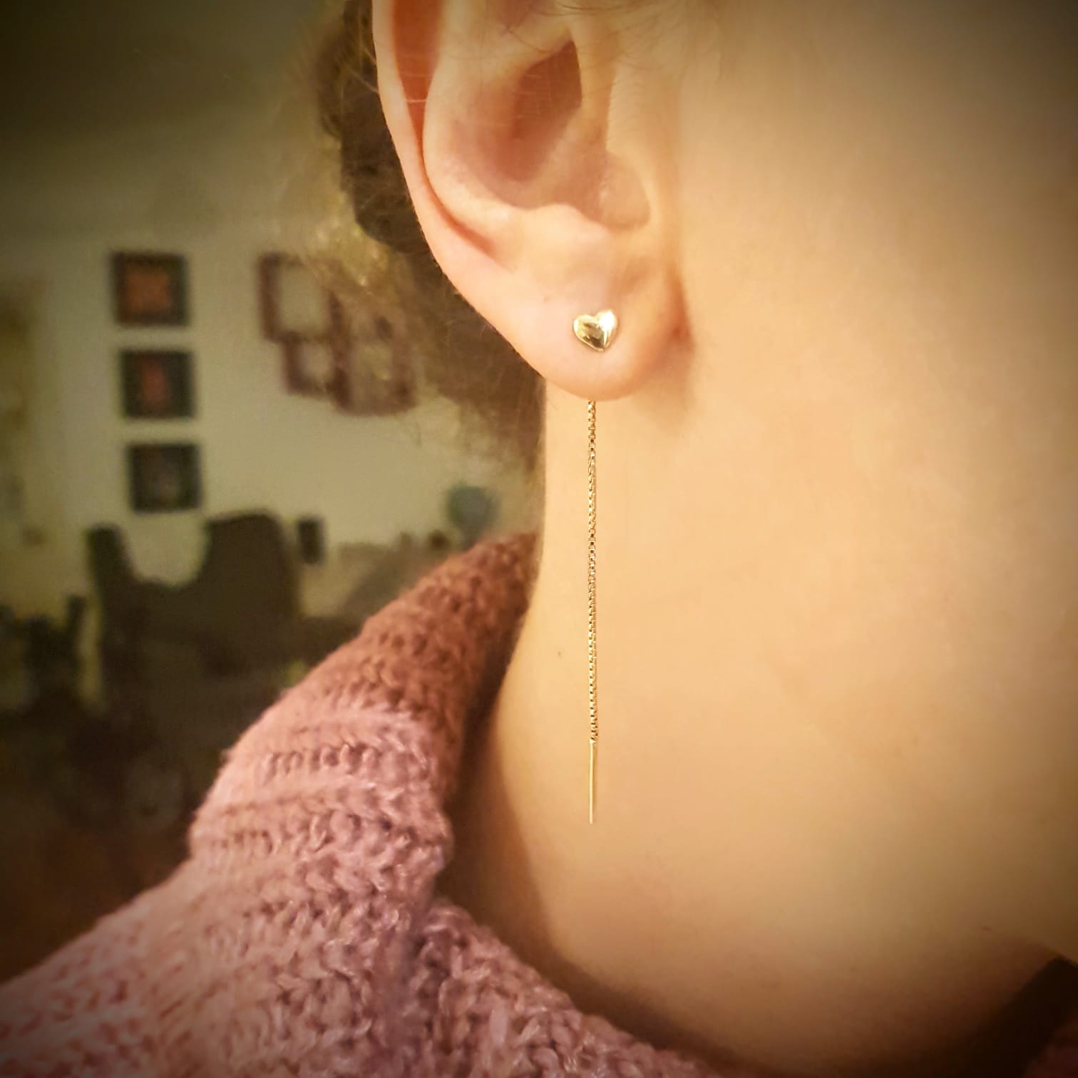 עגיל לב מלבב