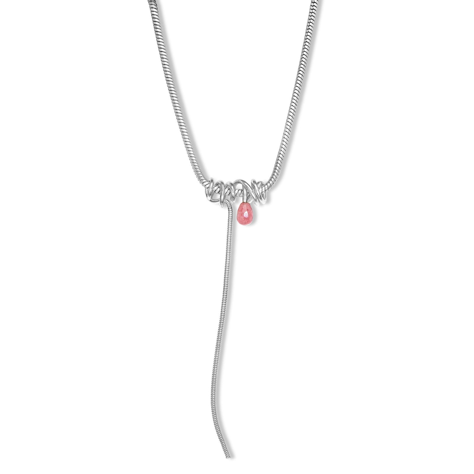 MAKE 'M DROP NECKLACE-PINK