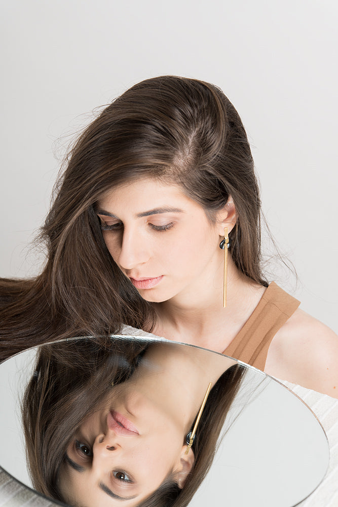 Snake Tail Earring-gold