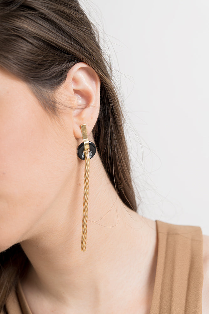 Snake Tail Earring-gold