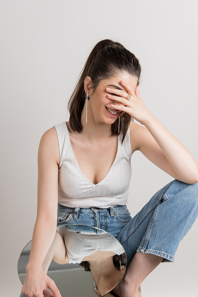 Snake Tail Earring-gold