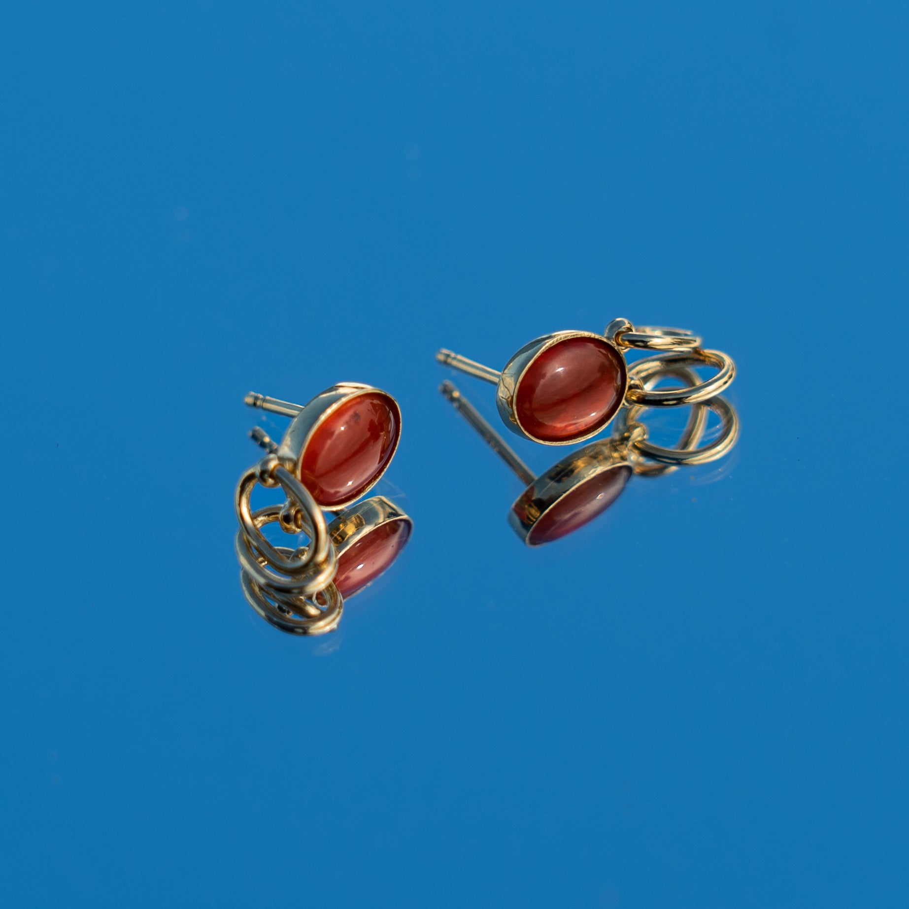 Gold Gem Bem Earrings