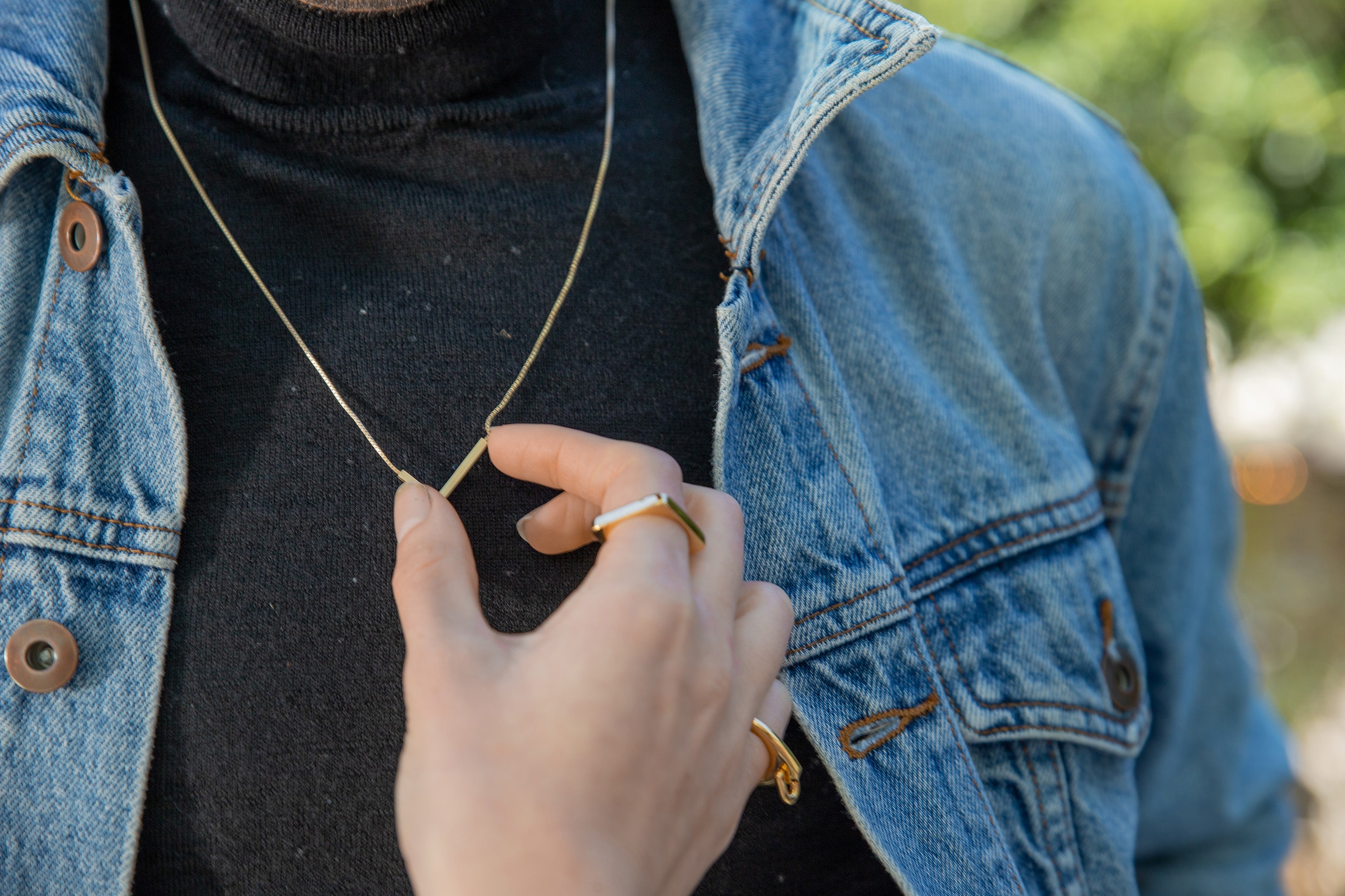 Beam Necklace-gold
