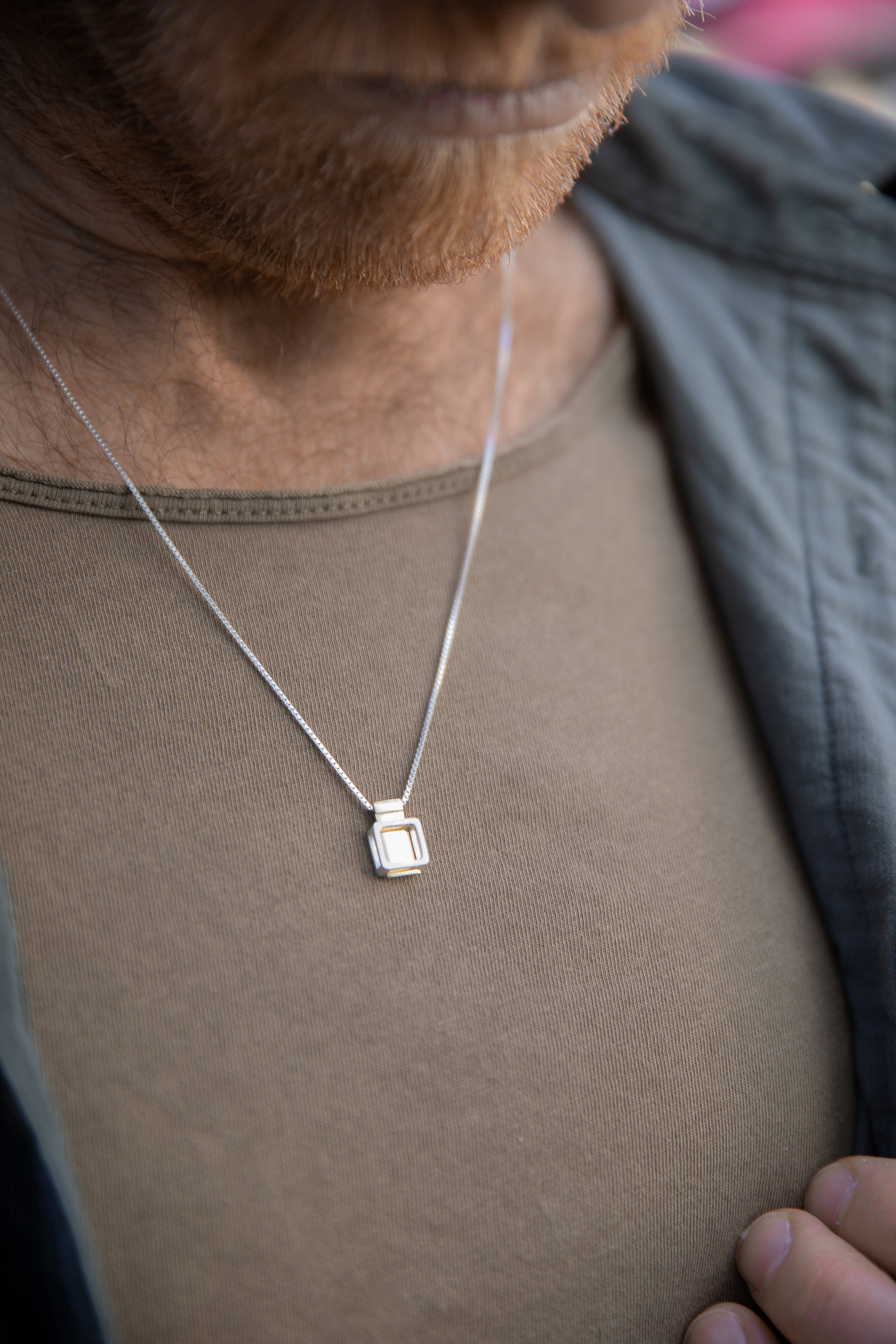 Frame Necklace- Gold&Silver