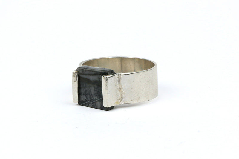 Silver Marbling Ring