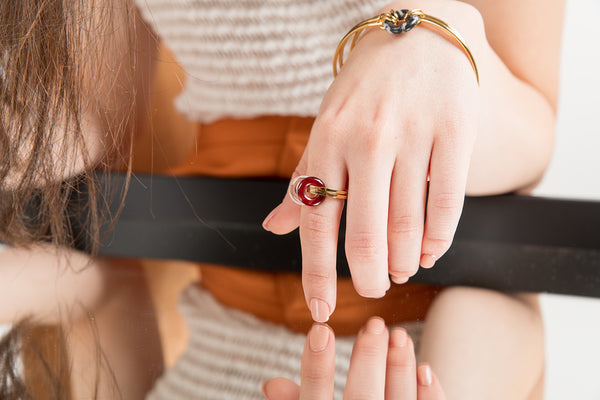 Double Donut Ring-Gold