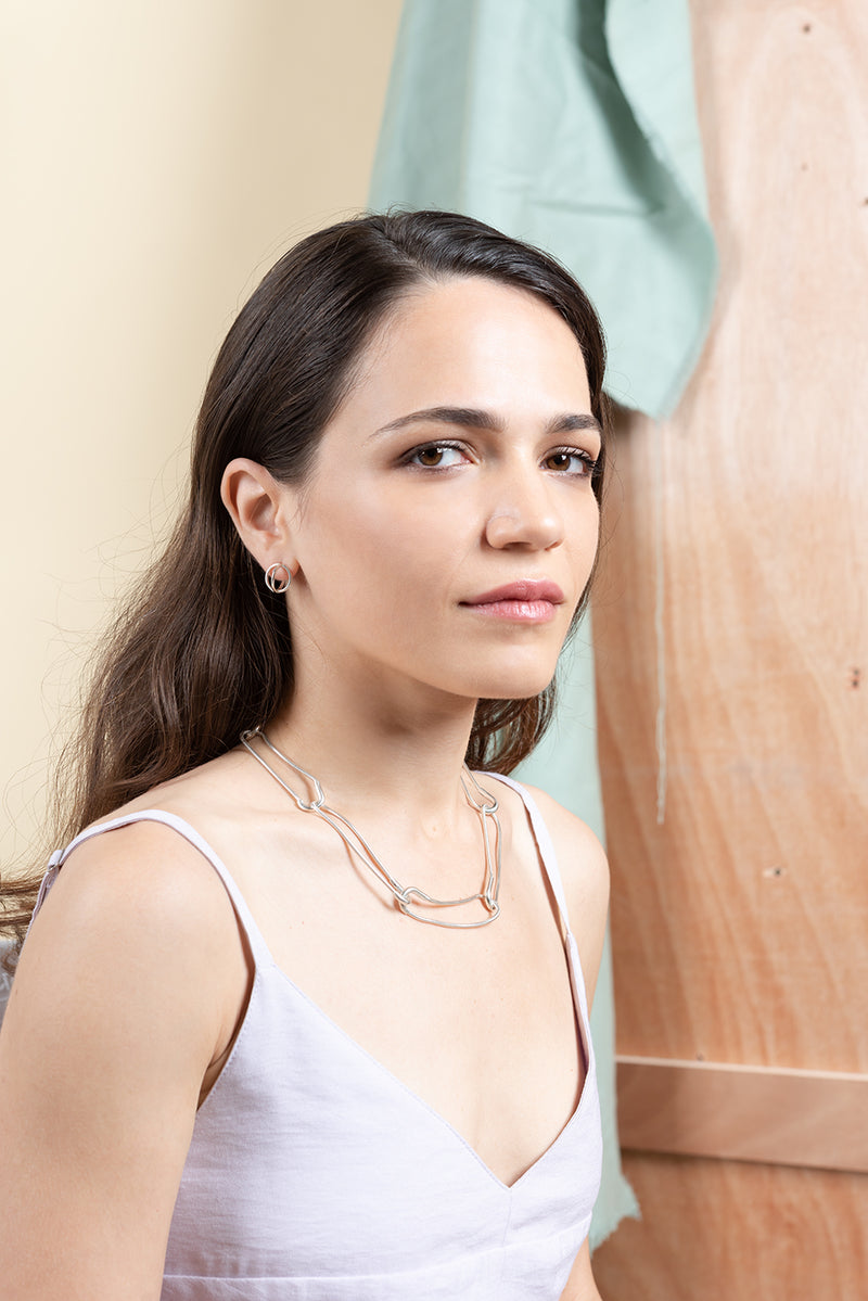 Globe earrings