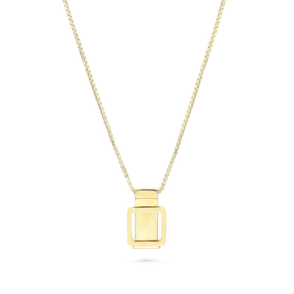 Frame Necklace- Gold&Silver