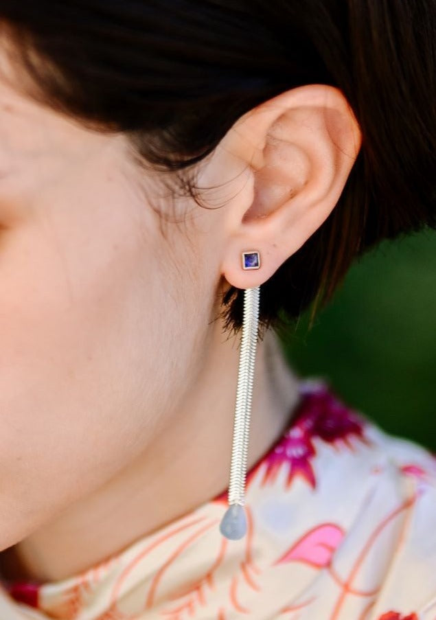 Silver Shake It earring