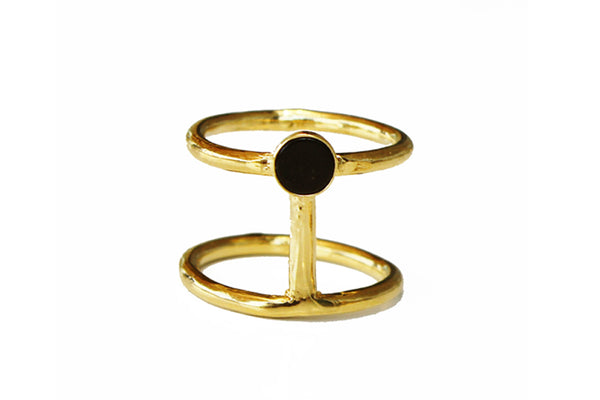 Gold Double Ring