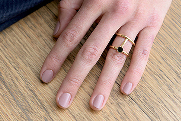 Gold Double Ring