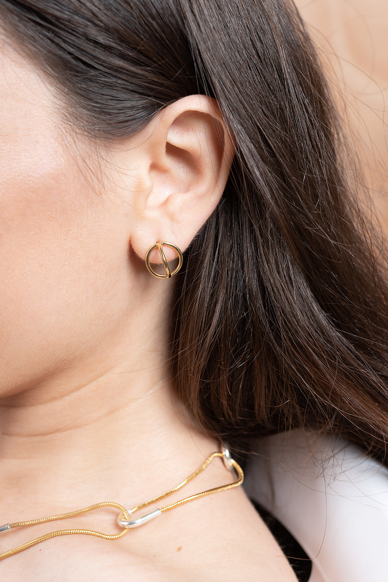 Globe earrings