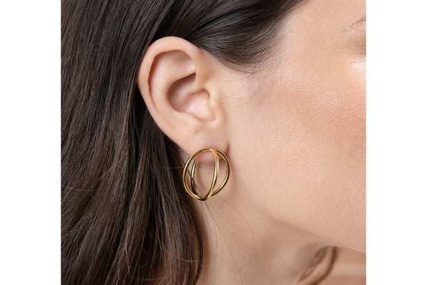 Globe earrings//L