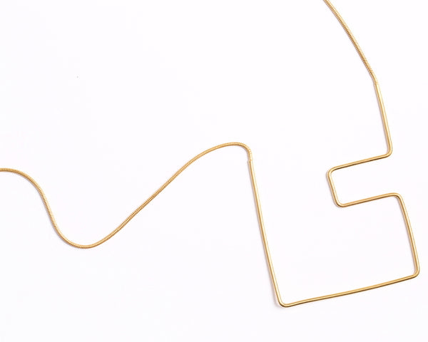 Crop Necklace// Square