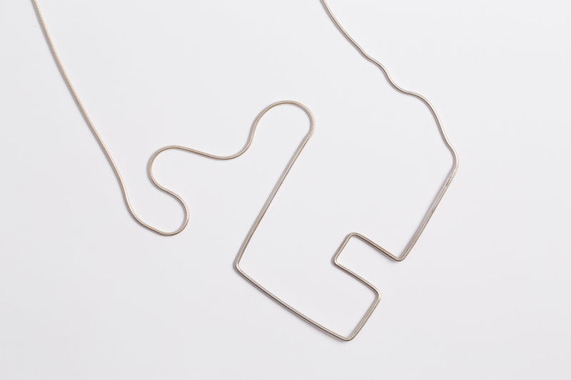 Crop Necklace// Square