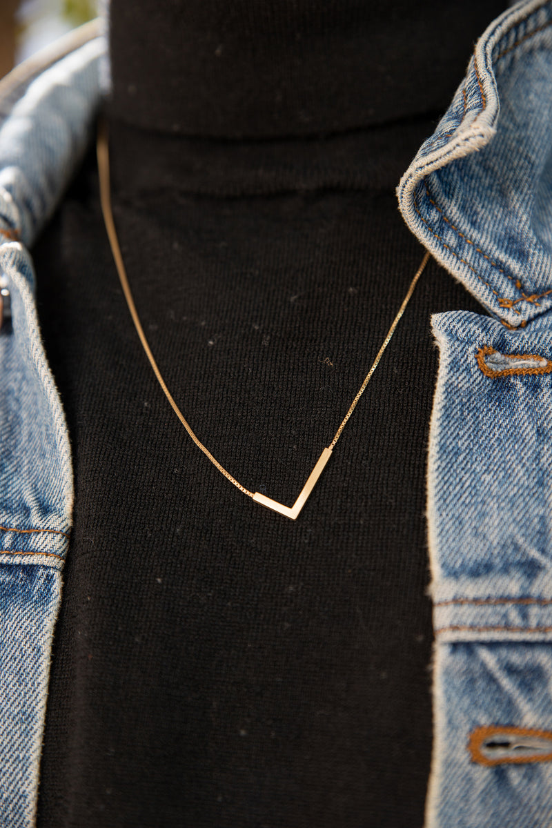 Beam Necklace-gold