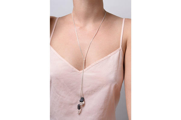 Drop Necklace // Silver