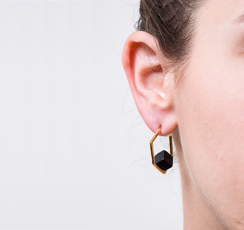 Onyx Hoops